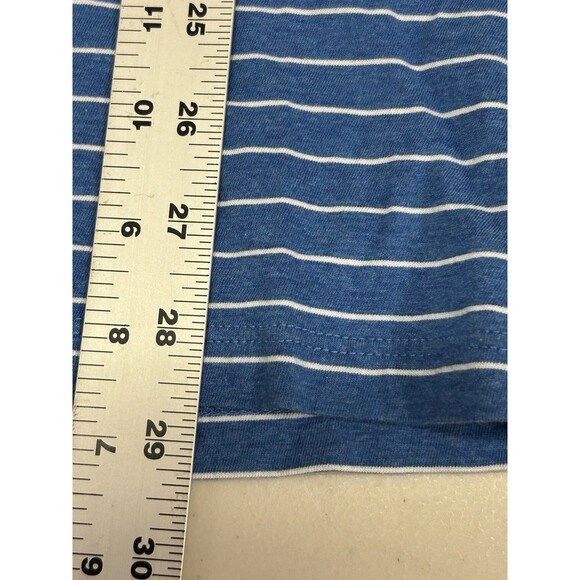 Vineyard Vines Blue Stripe Polo Shirt XL Pima Cotton Classic Fit Whale Logo Golf - Picture 5 of 5